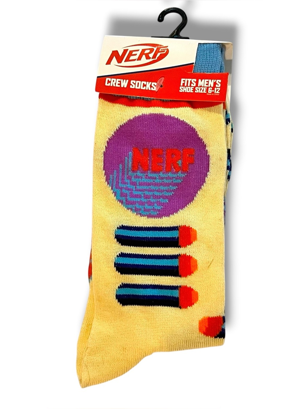 Nerf Crew Socks Mens Size 6-12 NEW D-5